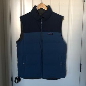 Patagonia Reversible ‘Bivy’ Down Vest (Gray/Blue)